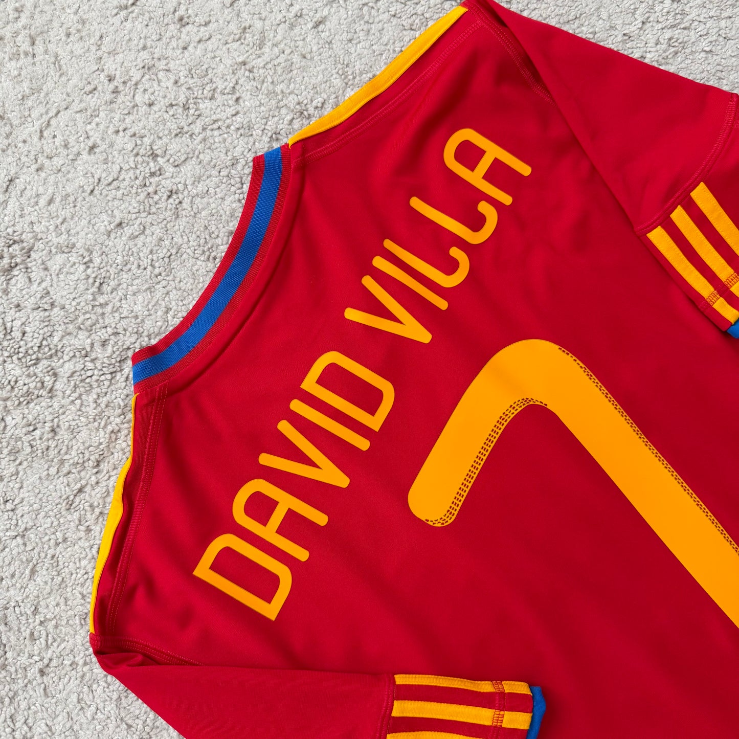 Spain 2010 World Cup home x David Villa #7 (M)