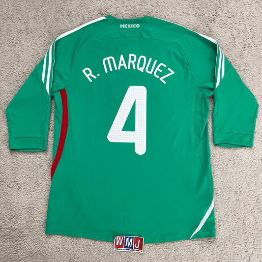 Mexico 2008/09 home 3/4 SLEEVES x Rafa Marquez #4 (L)