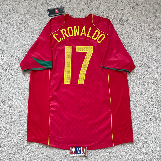 Portugal 2004 EURO home x Cristiano Ronaldo #17 (XL) *BRAND NEW WITH TAGS