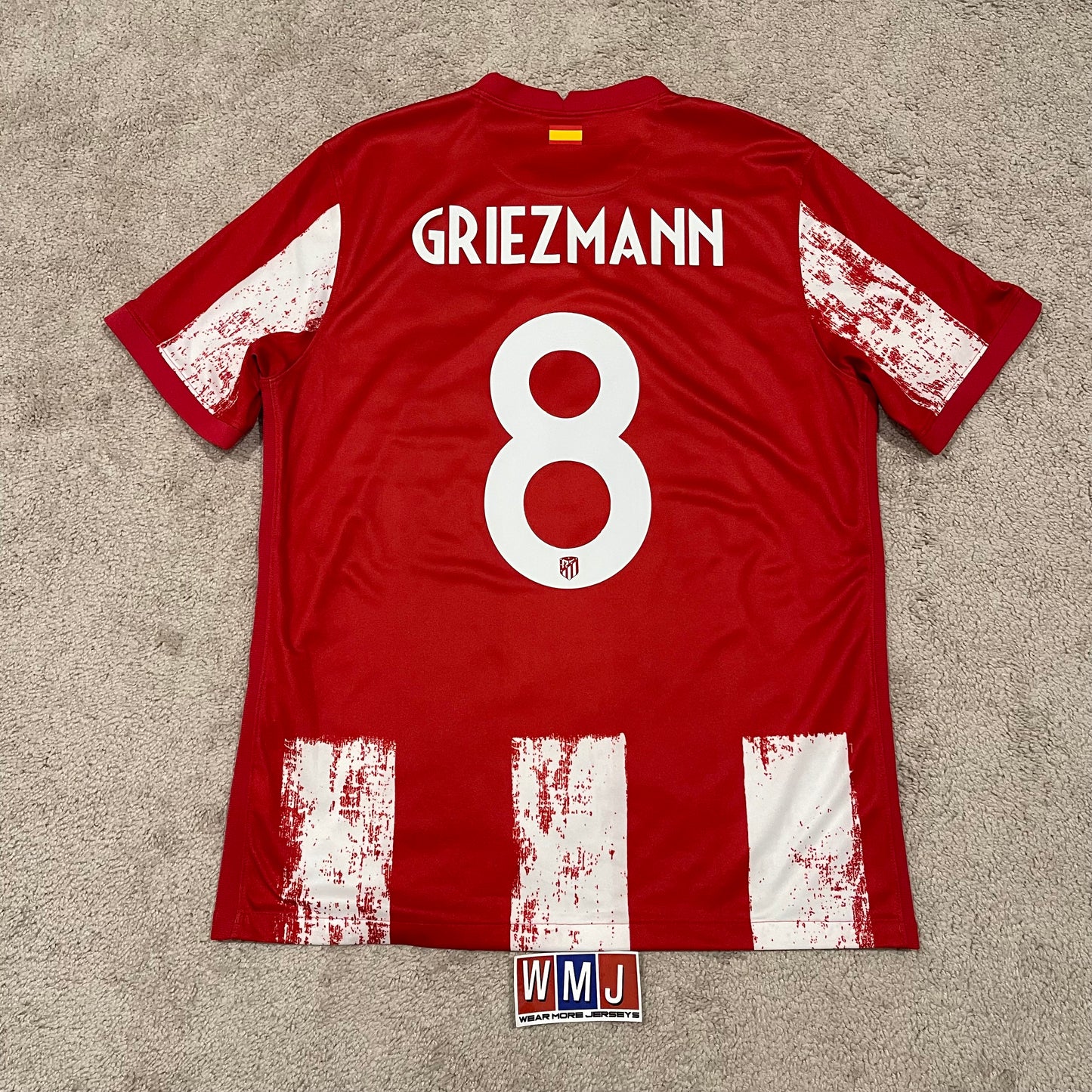 Atletico Madrid 2021/22 home x Antoine Griezmann #8 (L)