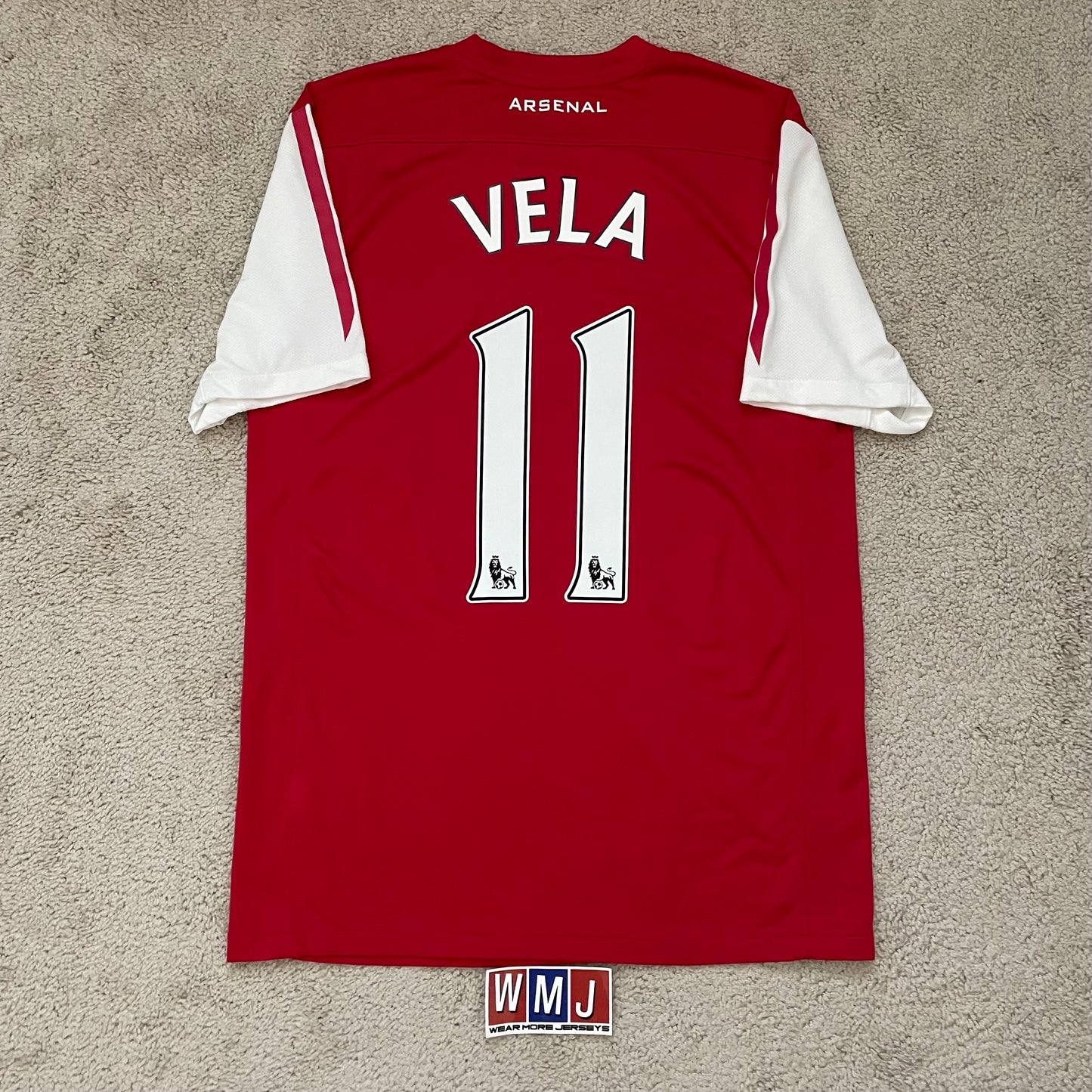 Arsenal 2011/12 home 125th Anniversary x Carlos Vela #11 (M)