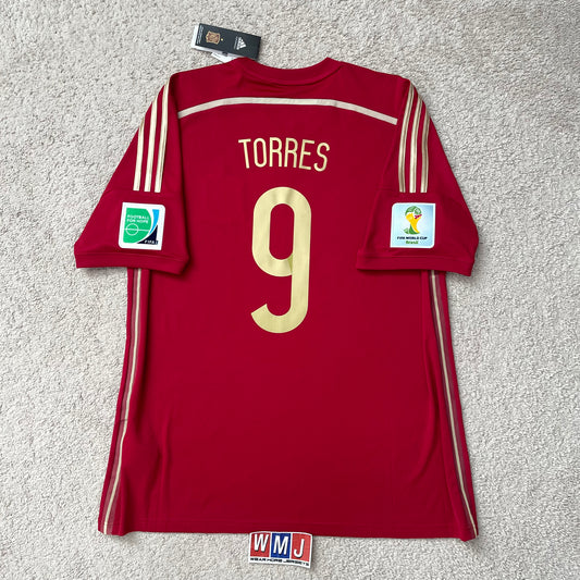 Spain 2014 World Cup home x Fernando 'El Niño' Torres #9 (XL) *BRAND NEW WITH TAGS
