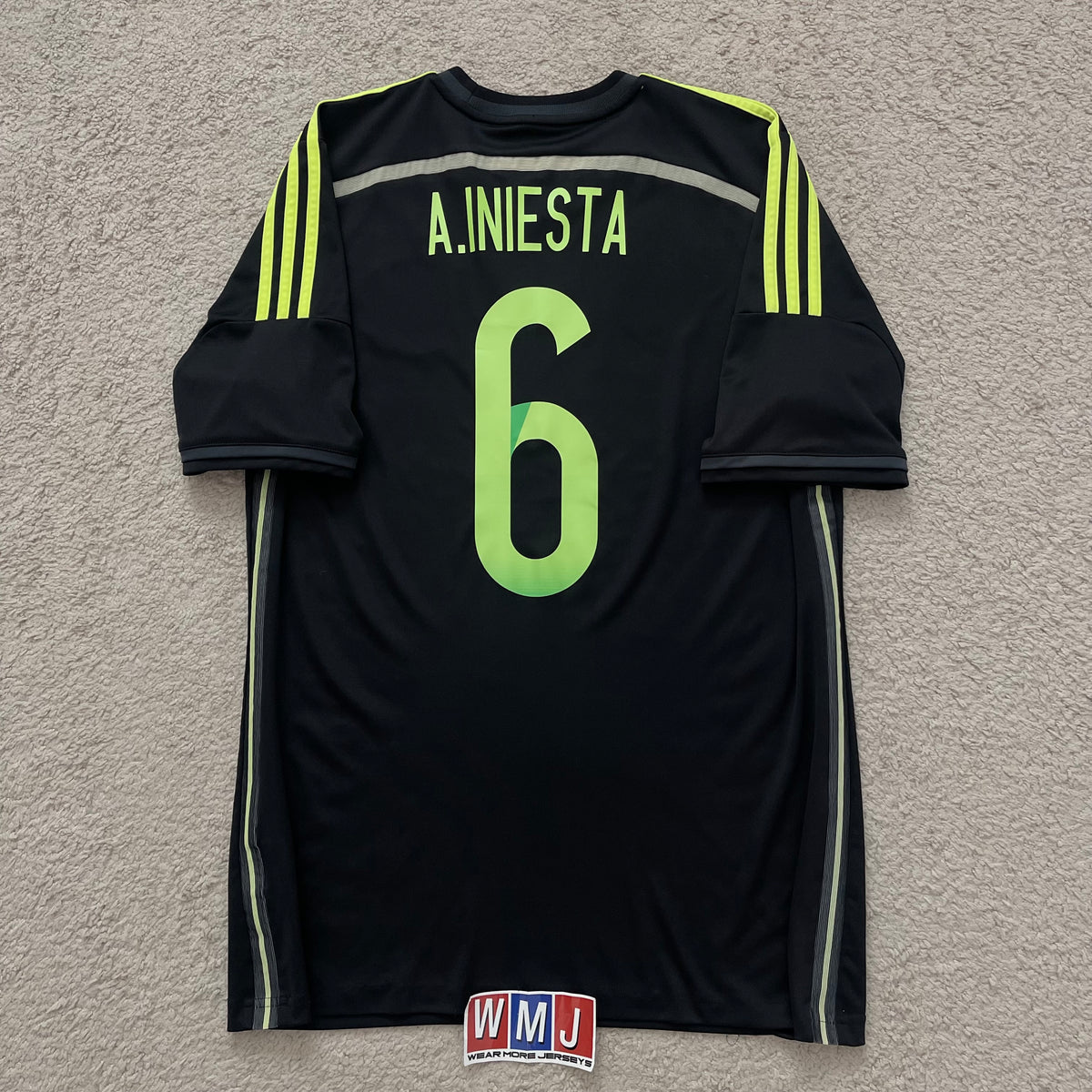 Spain 2014 World Cup away x Andres Iniesta #6 (M)