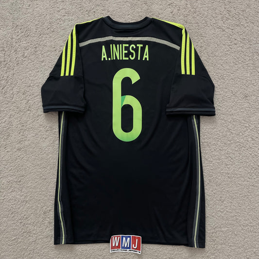 Spain 2014 World Cup away x Andres Iniesta #6 (M)