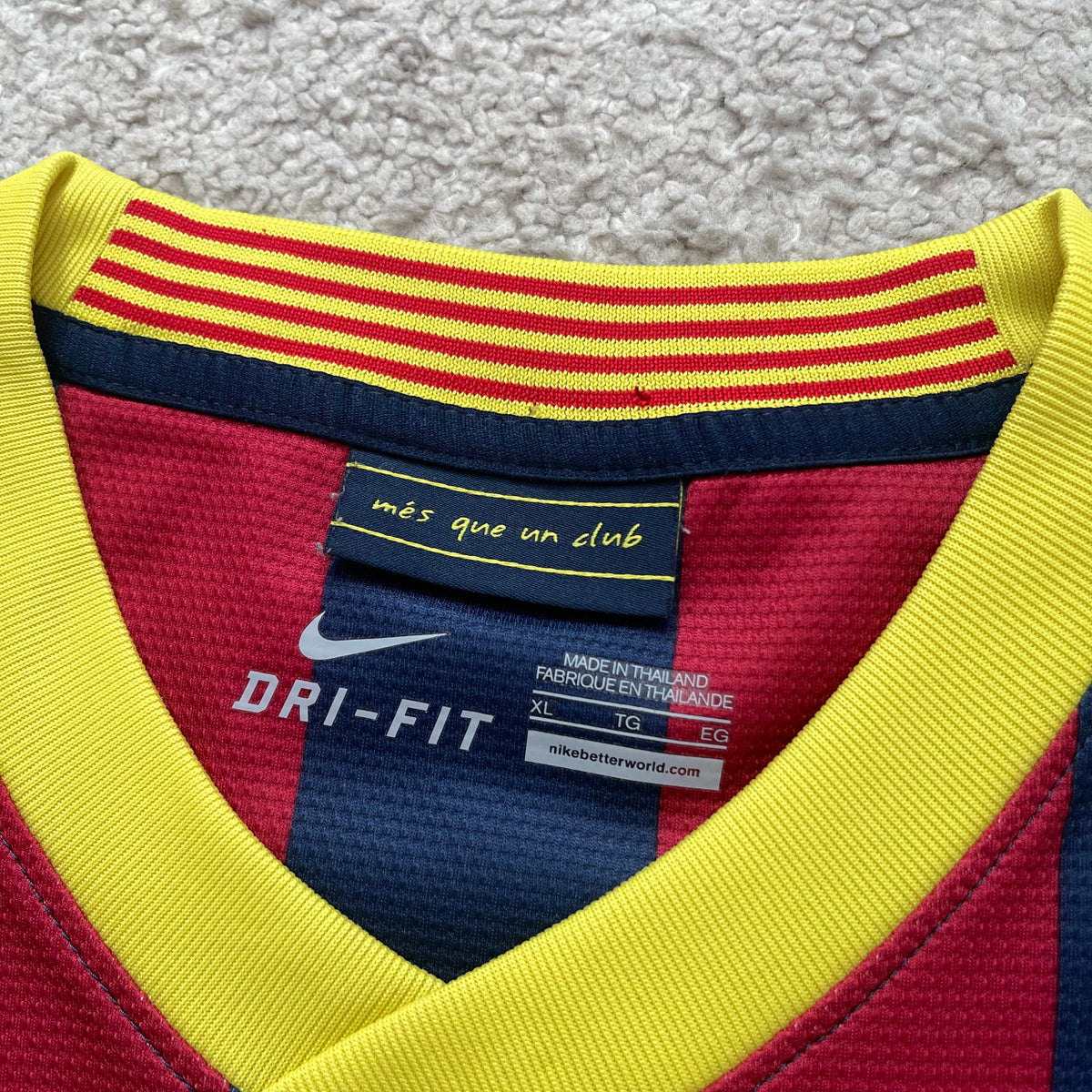Barcelona 2013/14 home LONG SLEEVES x Messi #10 (XL)