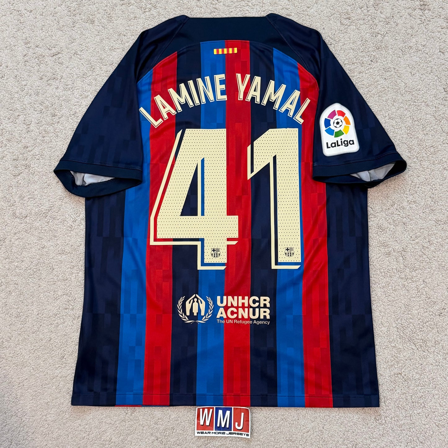 Barcelona 2022/23 home x Lamine Yamal #41 (L)