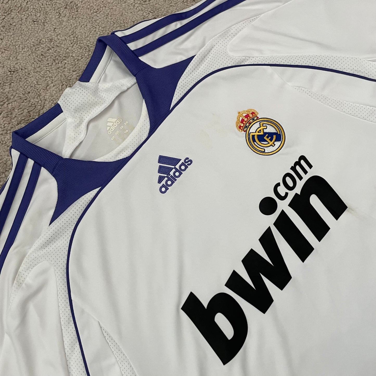 Real Madrid 2007/08 home x Fabio Cannavaro #5 (XL) *BRAND NEW WITH TAGS WITH SMALL STAINS