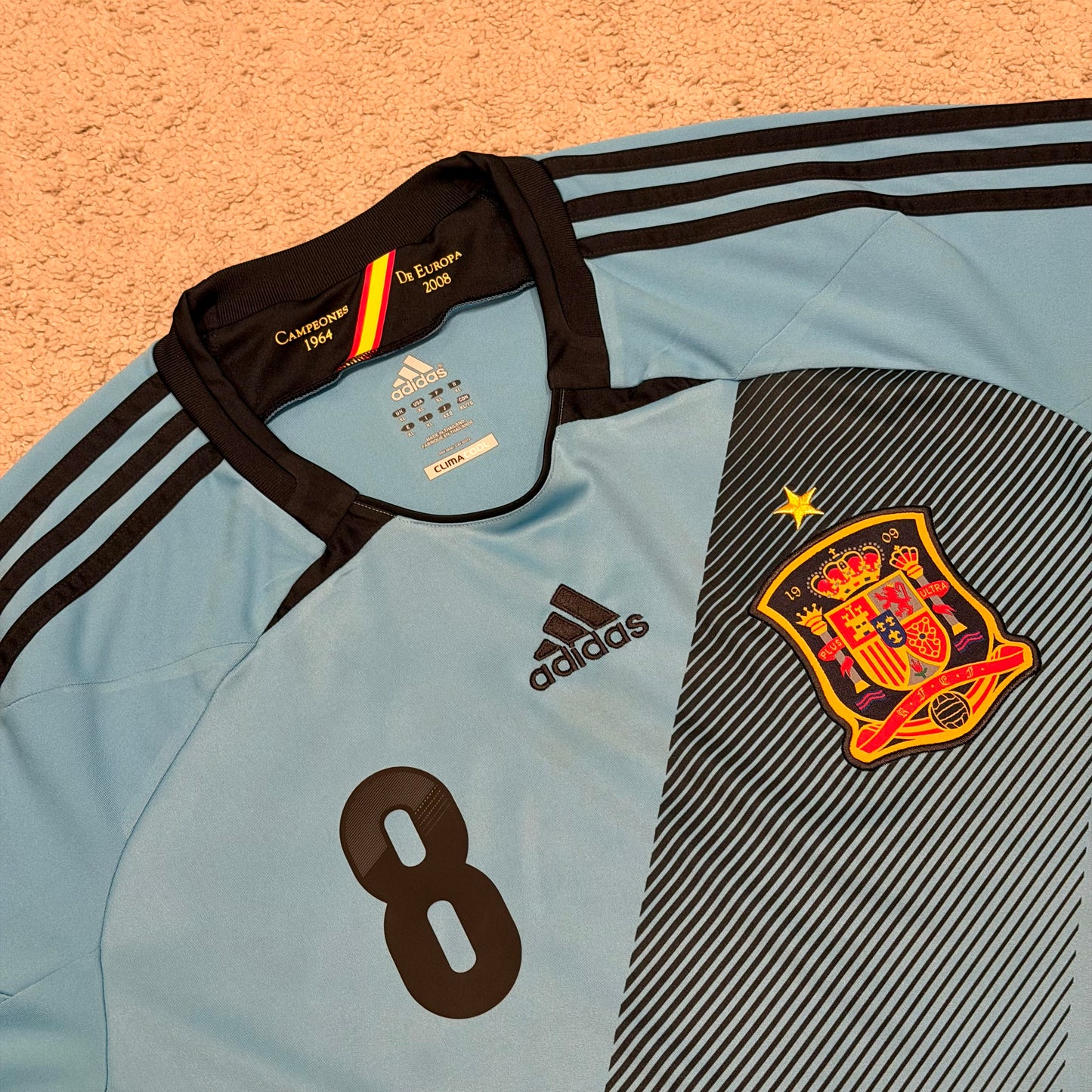 Spain 2012 EURO away x Xavi #8 (XL)