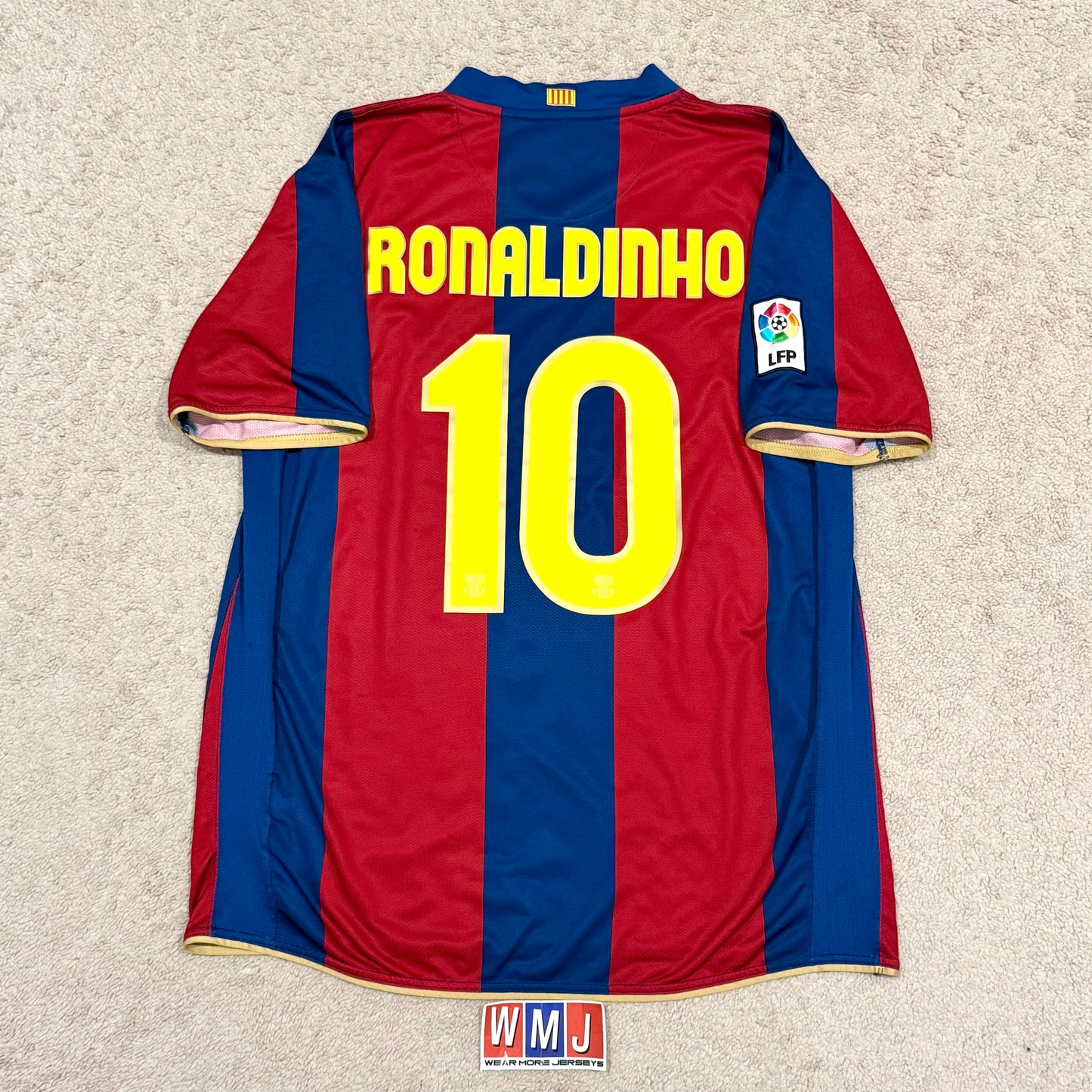Barcelona 2007/08 home x Ronaldinho #10 (XL)