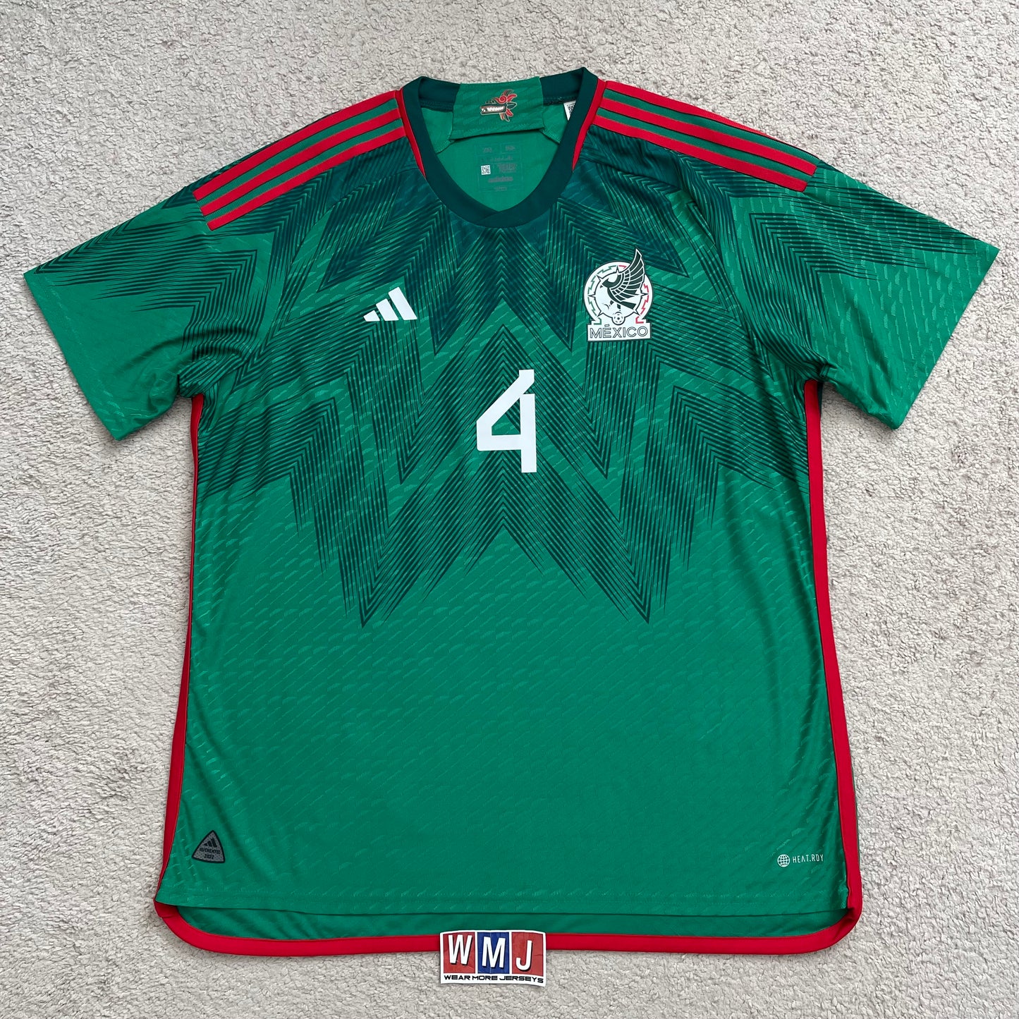 Mexico 2022 World Cup home PLAYER VERSION x Edson Alvarez #4 (XXL)