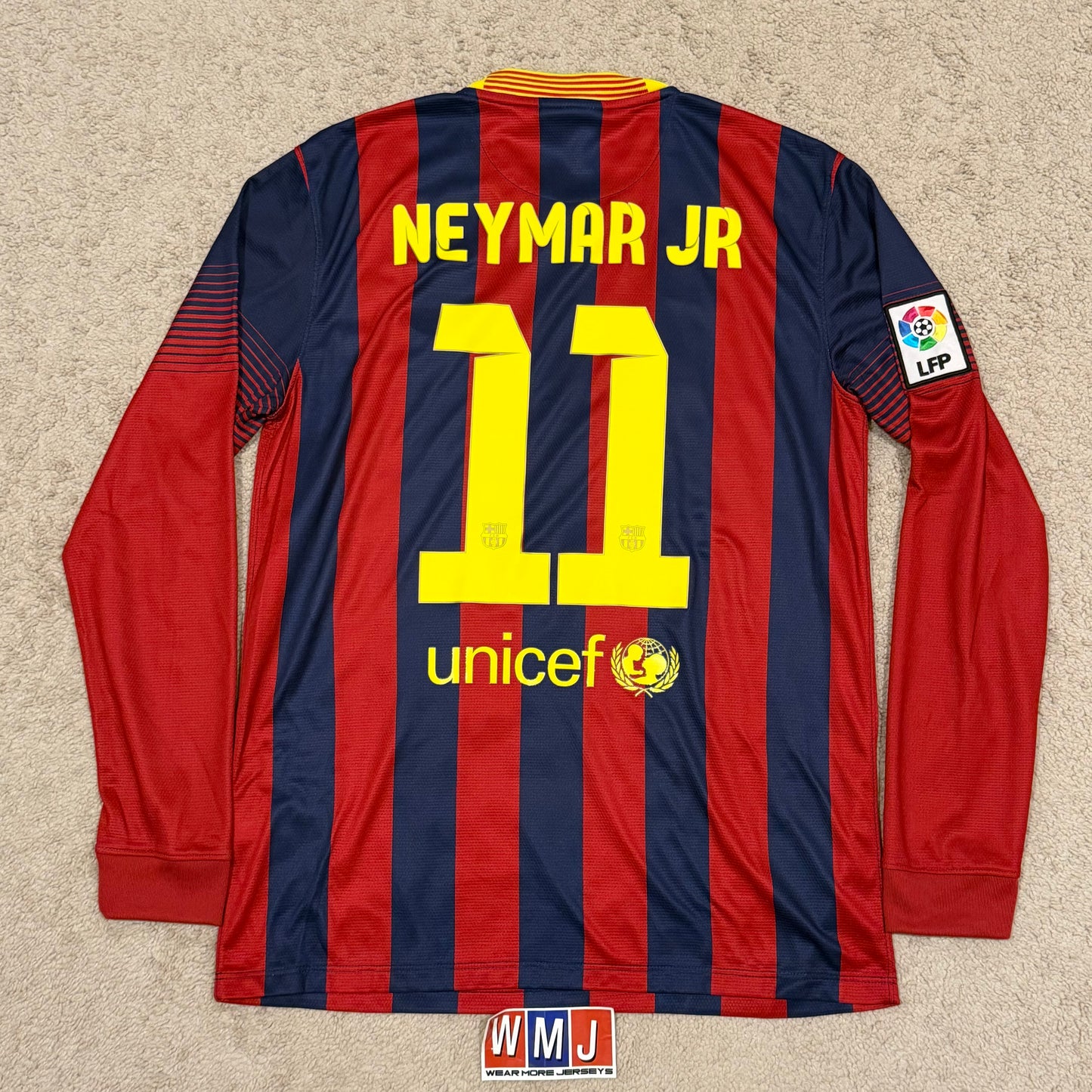 Barcelona 2013/14 home LONG SLEEVES x Neymar Jr #11 (M)