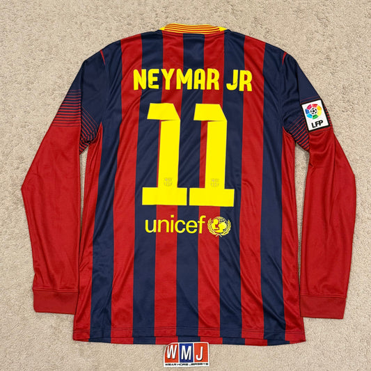 Barcelona 2013/14 home LONG SLEEVES x Neymar Jr #11 (M)