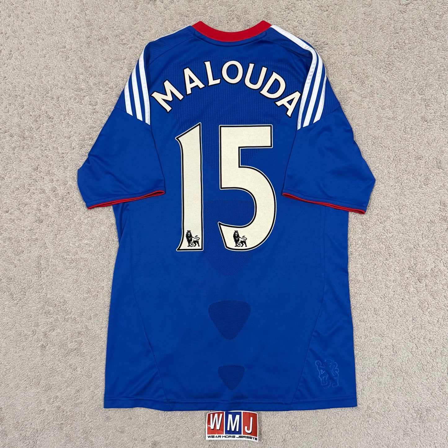 Chelsea 2010/11 home x Malouda #15 (S)