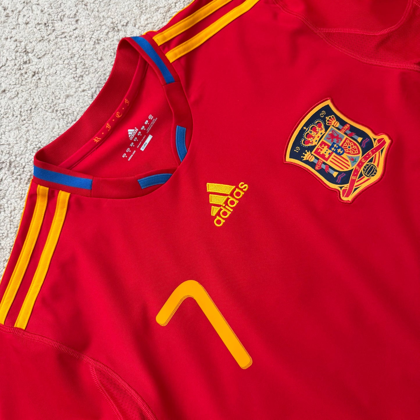 Spain 2010 World Cup home x David Villa #7 (M)