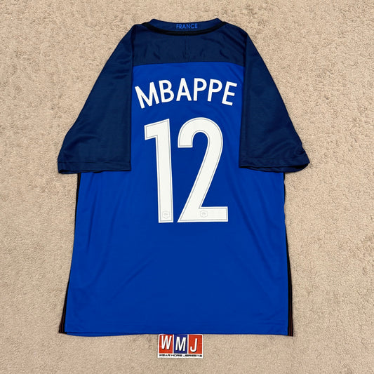 France 2016/17 home x Kylian Mbappé #12 (M)