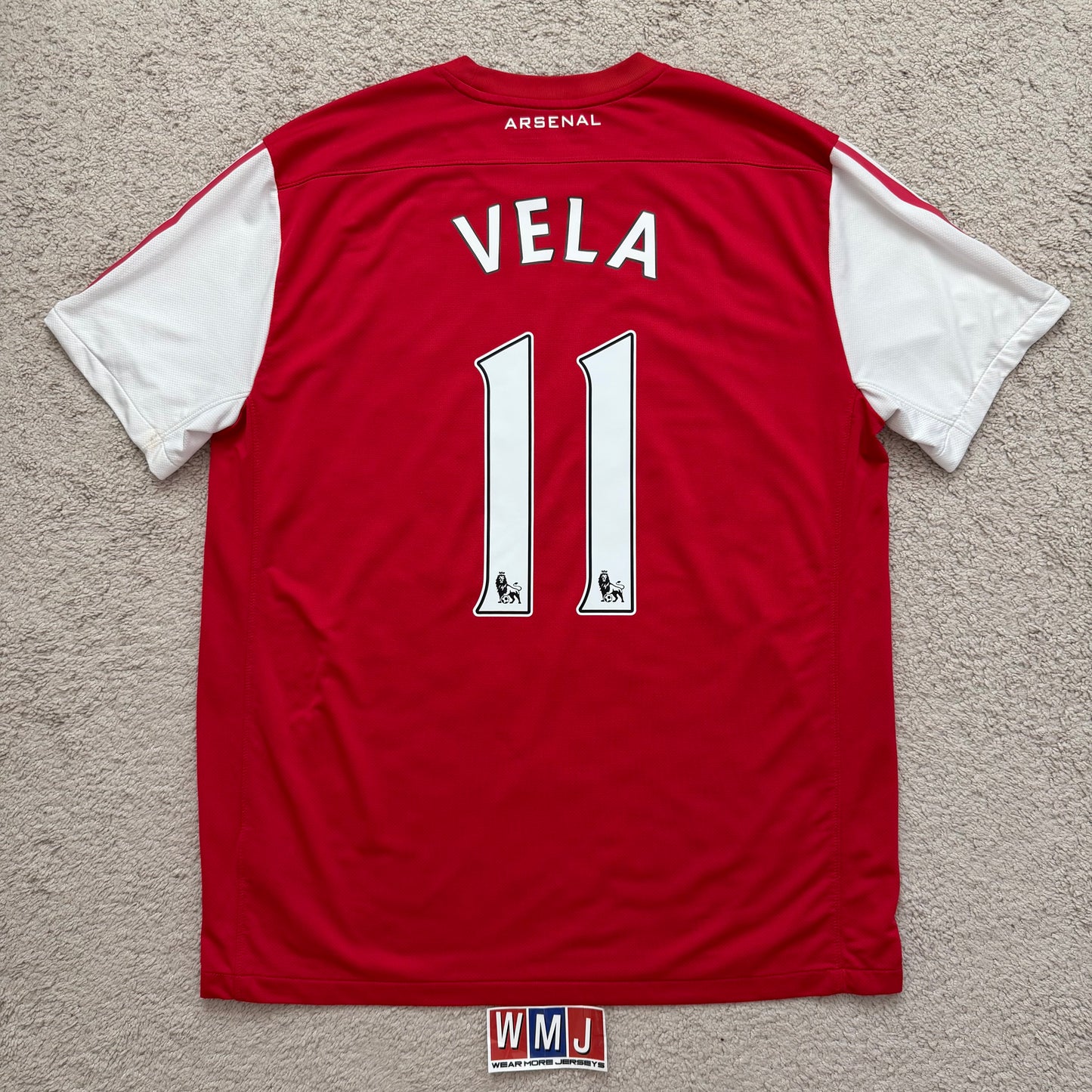 Arsenal 2011/12 home 125th ANNIVERSARY x Carlos Vela #11 (XL)