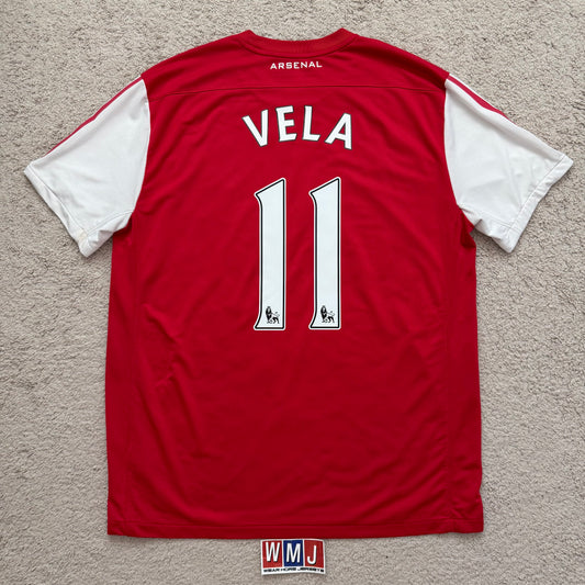 Arsenal 2011/12 home 125th ANNIVERSARY x Carlos Vela #11 (XL)