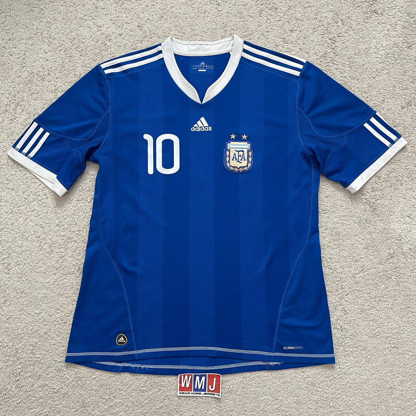 Argentina 2010 World Cup away x Messi #10 (XL)