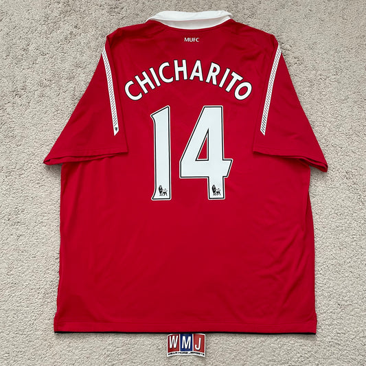 Manchester United 2010/11 home x Chicharito Hernandez #14 (XXL)