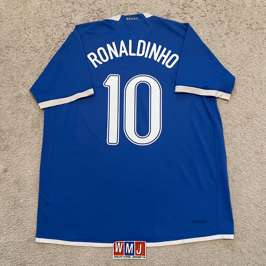Brazil 2006 World Cup away x Ronaldinho #10 (XL)