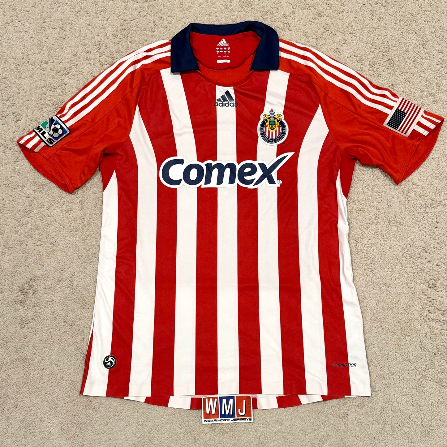 Chivas USA 2008/09 home PLAYER VERSION x Shavar Thomas #4 (XL)