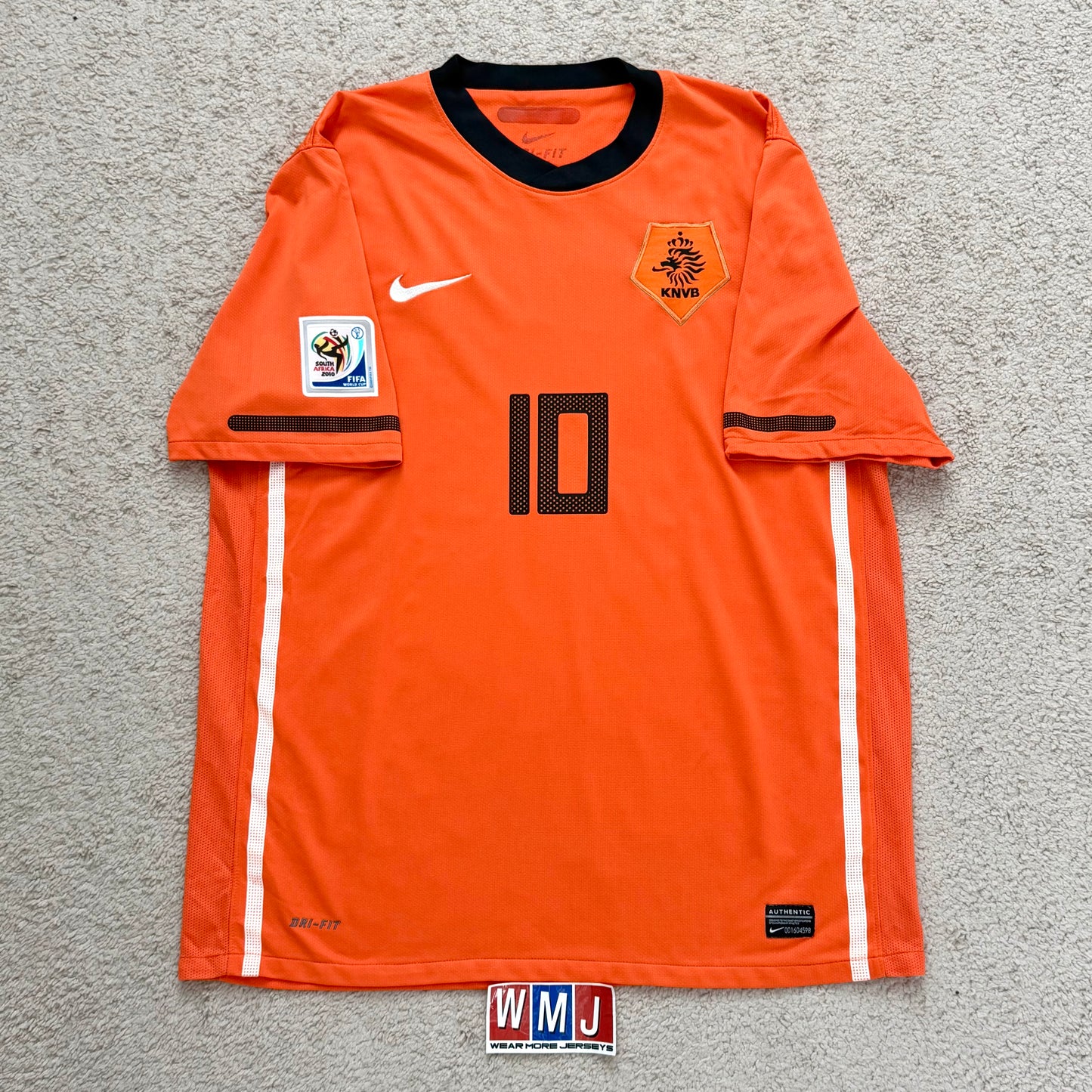 Netherlands 2010 World Cup home x Wesley Sneijder #10 (L)