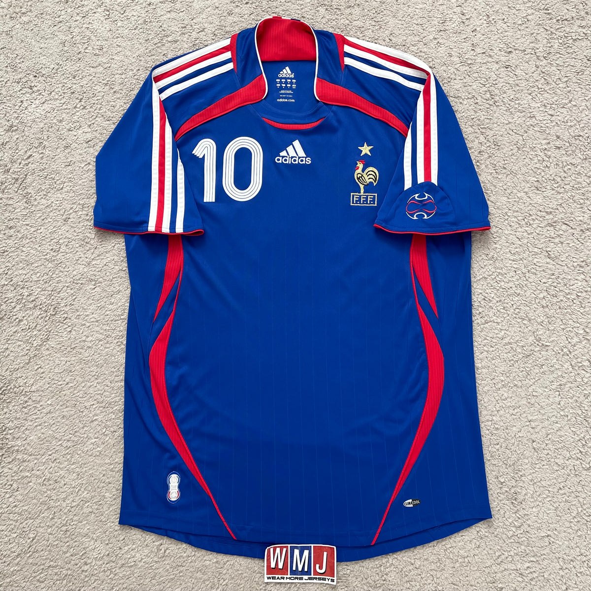 France 2006 World Cup home x Zinedine Zidane #10 (M)