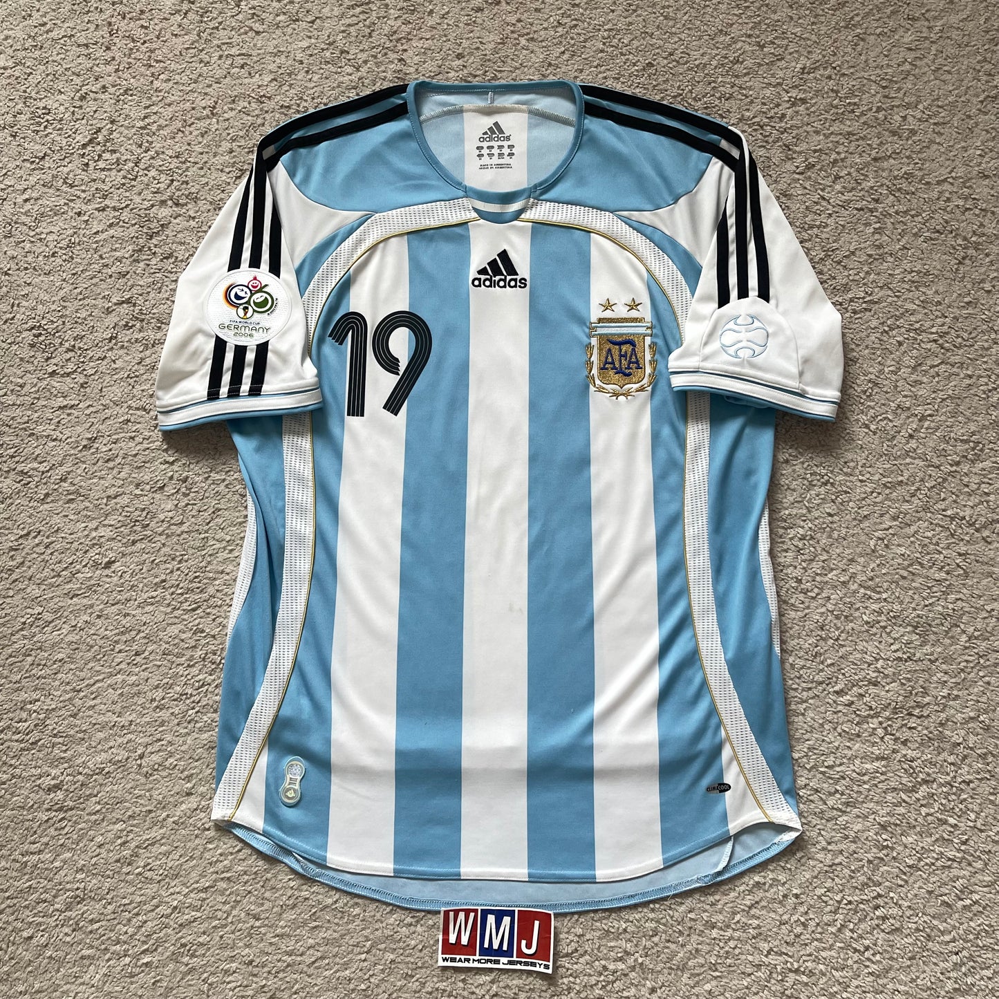 Argentina 2006 World Cup home x Messi #19 (M)