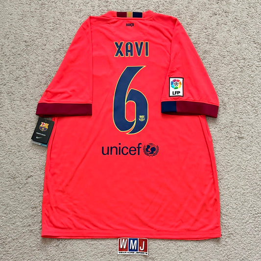 Barcelona 2014/15 away x Xavi #6 (XL) *BRAND NEW WITH TAGS