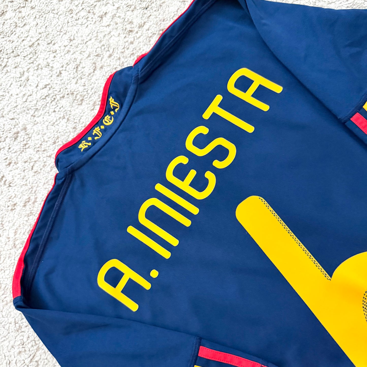 Spain 2010 World Cup away x Andres Iniesta #6 (M)