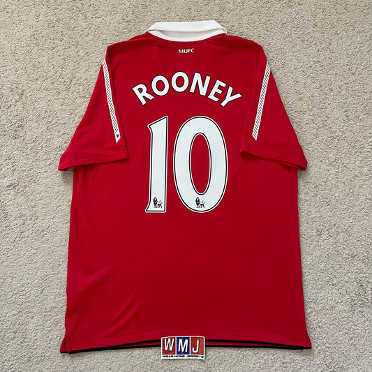 Manchester United 2010/11 home x Wayne Rooney #10 (L)