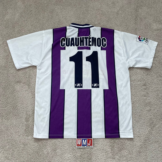 Real Valladolid 2000/01 home x Cuauhtémoc Blanco #11 (L)