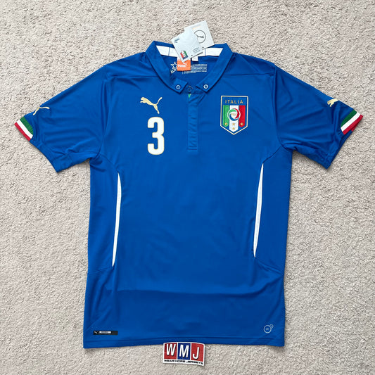 Italy 2014 World Cup home x Giorgio Chiellini #3 (L) *BRAND NEW WITH TAGS