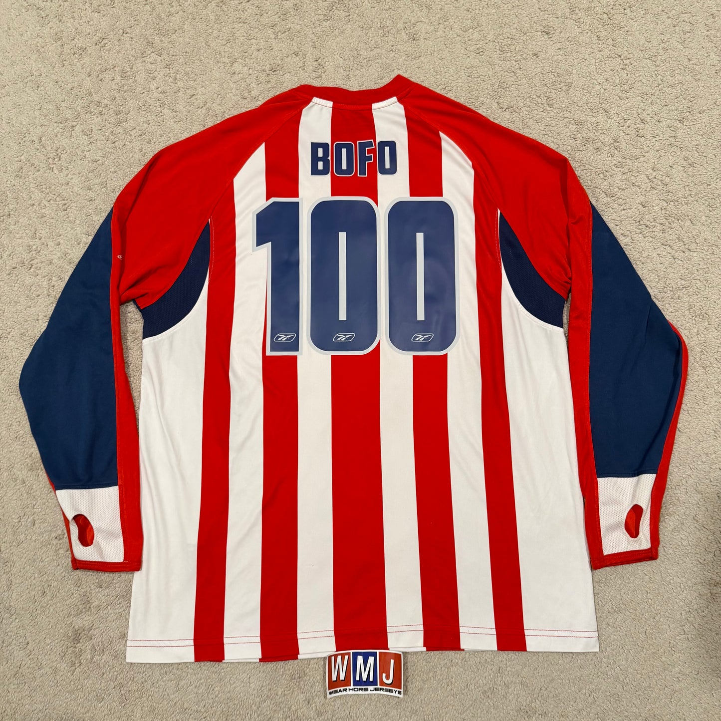 Chivas de Guadalajara 2005/06 home LONG SEEVES  x Bofo Bautista #100 (XXL)