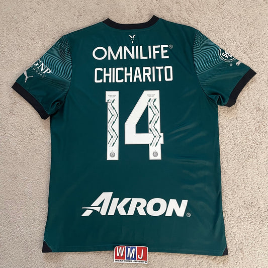 Chivas 2023/24 third x Chicharito Hernandez #14 (L)