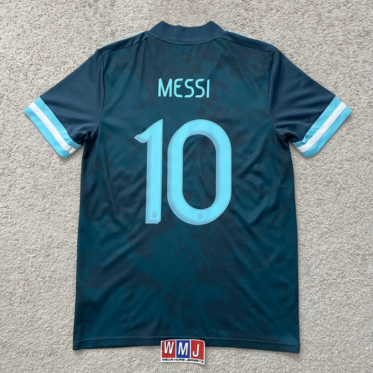Argentina 2021 Copa America Champions away x Messi #10 (M)