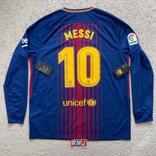 Barcelona 2017/18 home x Messi #10 (XL) *BRAND NEW WITH TAGS