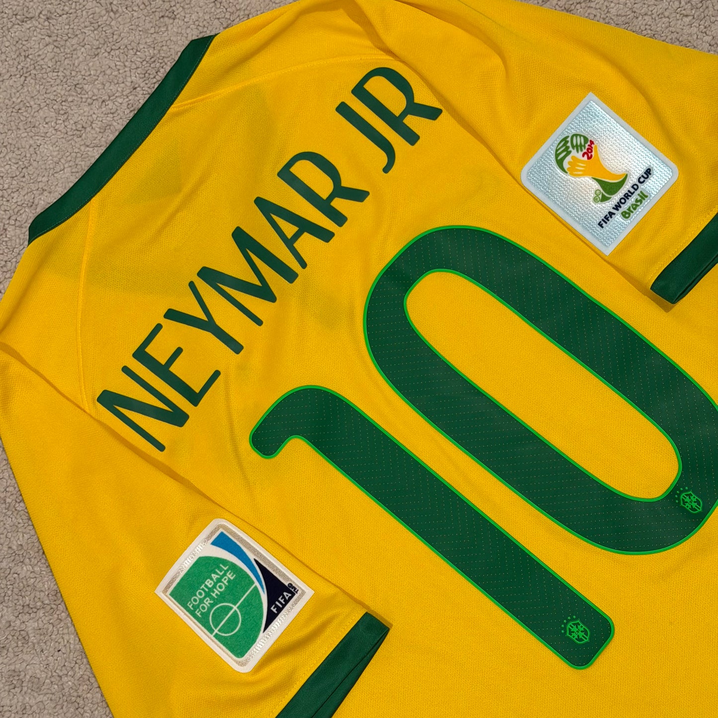 Brazil 2014 World Cup home x Neymar Jr #10 (M)