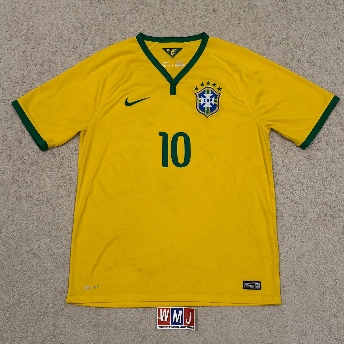 Brazil 2014 World Cup home x Neymar Jr #10 (L)