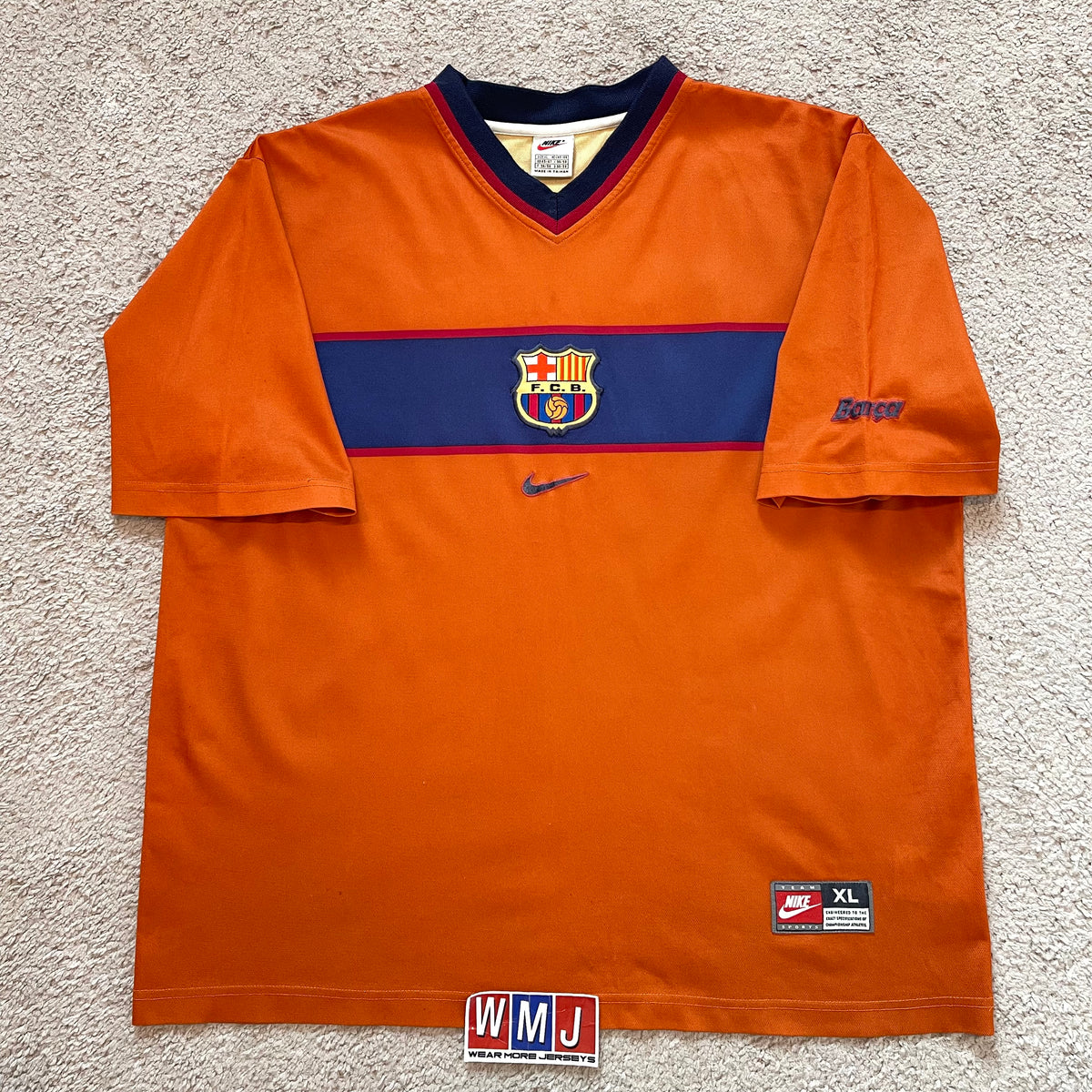 Barcelona 1998/1999/2000 third x Rivaldo #11 (XL) *has two tiny holes on the back