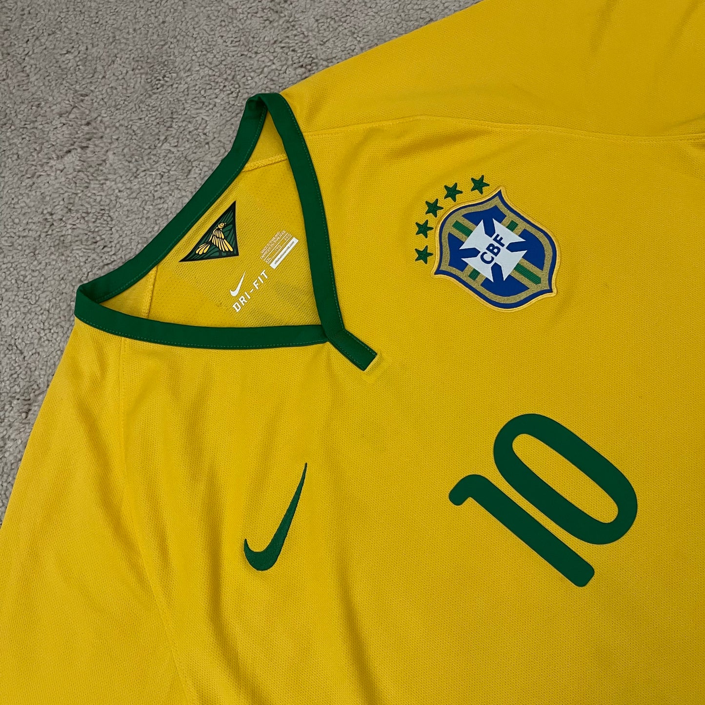 Brazil 2014 World Cup home PLAYER VERSION x Neymar Jr #10 (XXL)