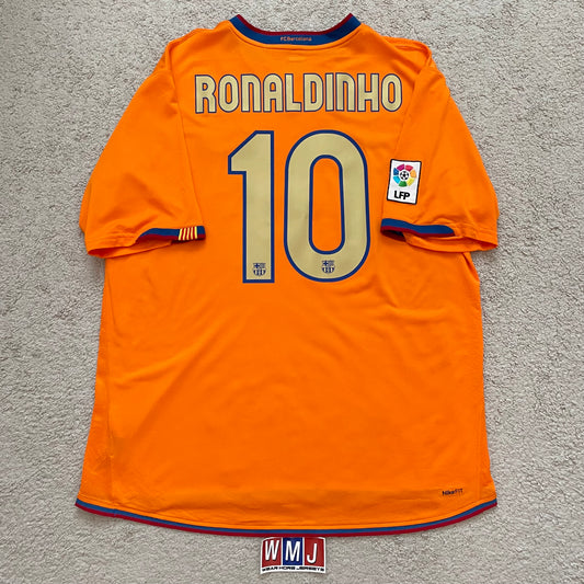 Barcelona 2006/07 away x Ronaldinho #10 (XL)