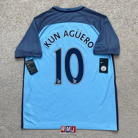 Manchester City 2016/17 home x Sergio Kun Agüero #10 (XL) *BRAND NEW WITH TAGS
