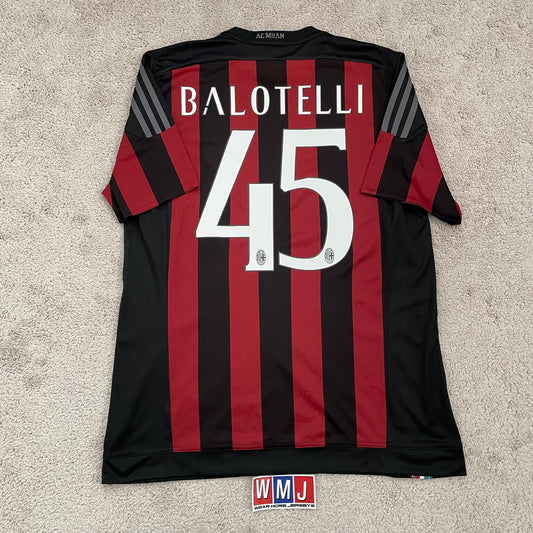 AC Milan 2015/16 home x Mario Balotelli #45 (L)