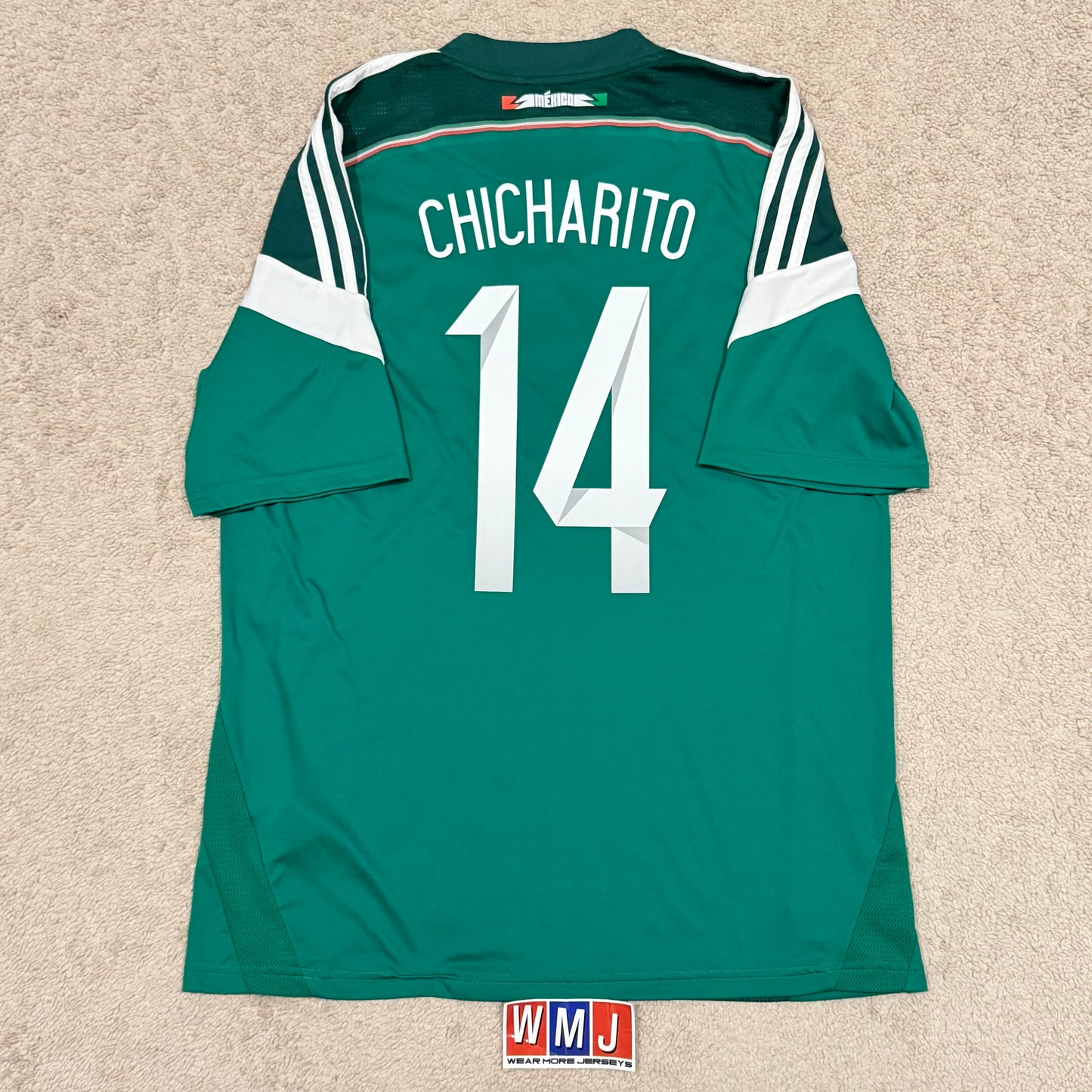 Mexico 2014 World Cup home x Chicharito Hernandez #14 (L)