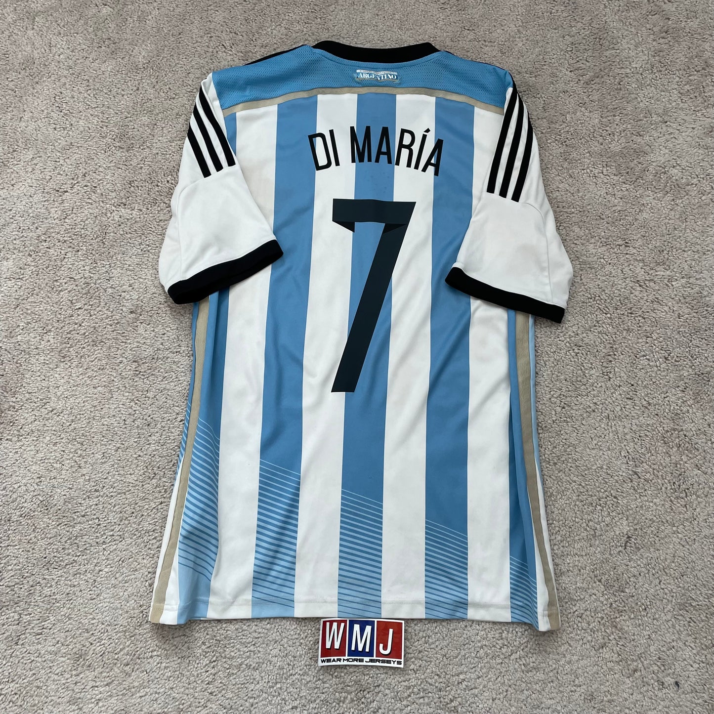 Argentina 2014 World Cup home x Angel Di Maria #7 (M)