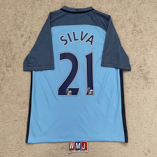 Manchester City 2016/17 home x David Silva #21 (M)