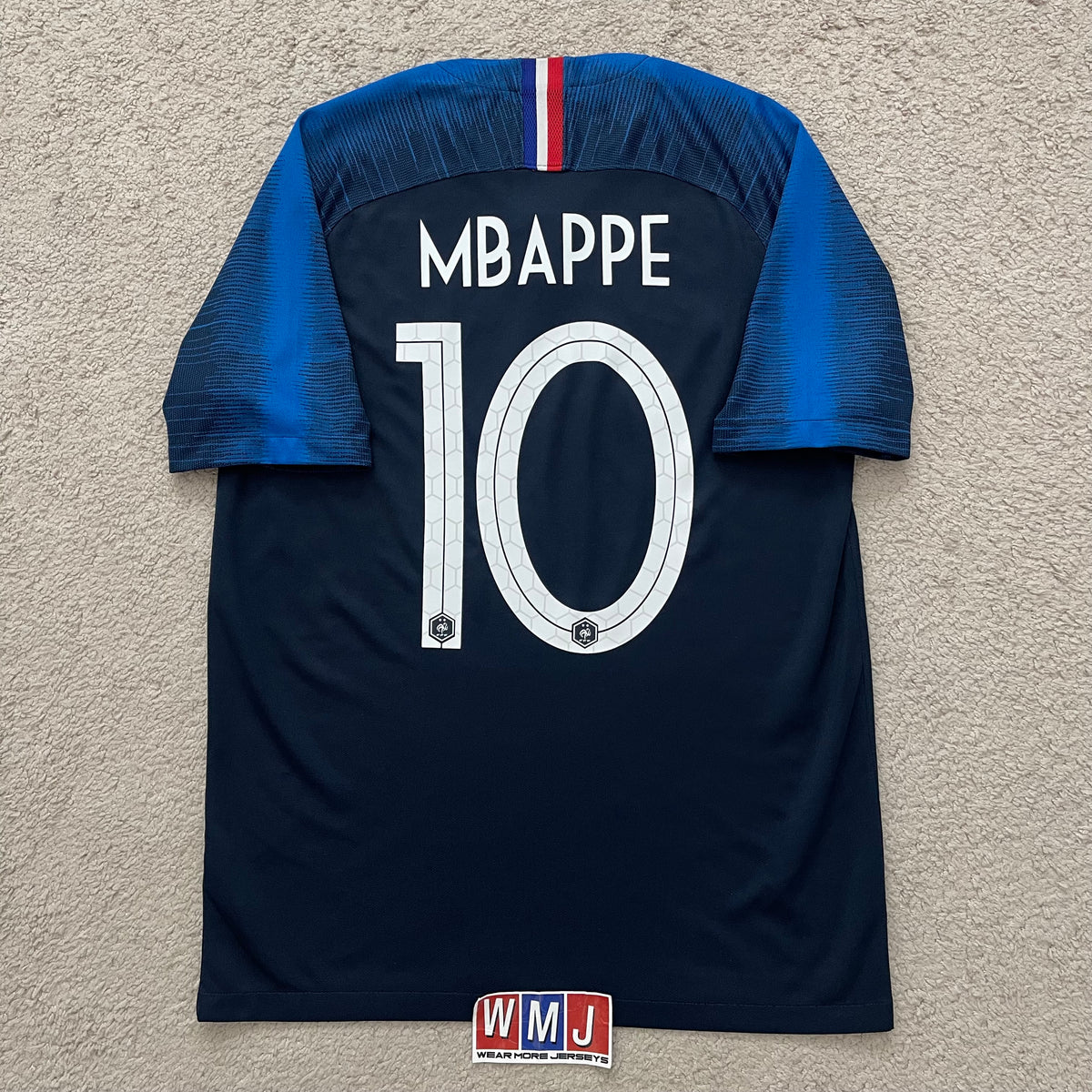 France 2018 World Cup home x Kylian Mbappe #10 (M)