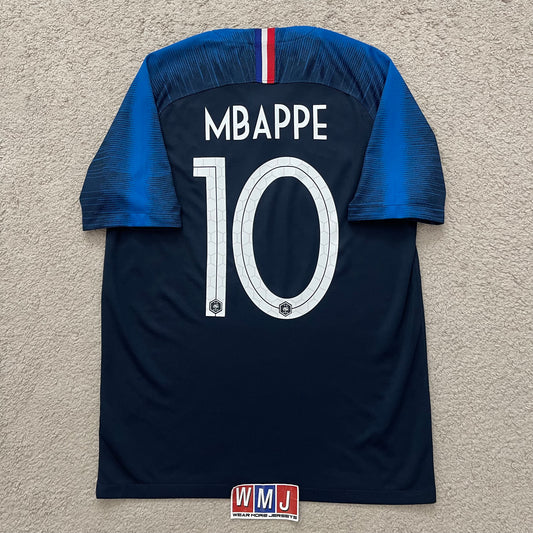 France 2018 World Cup home x Kylian Mbappe #10 (M)
