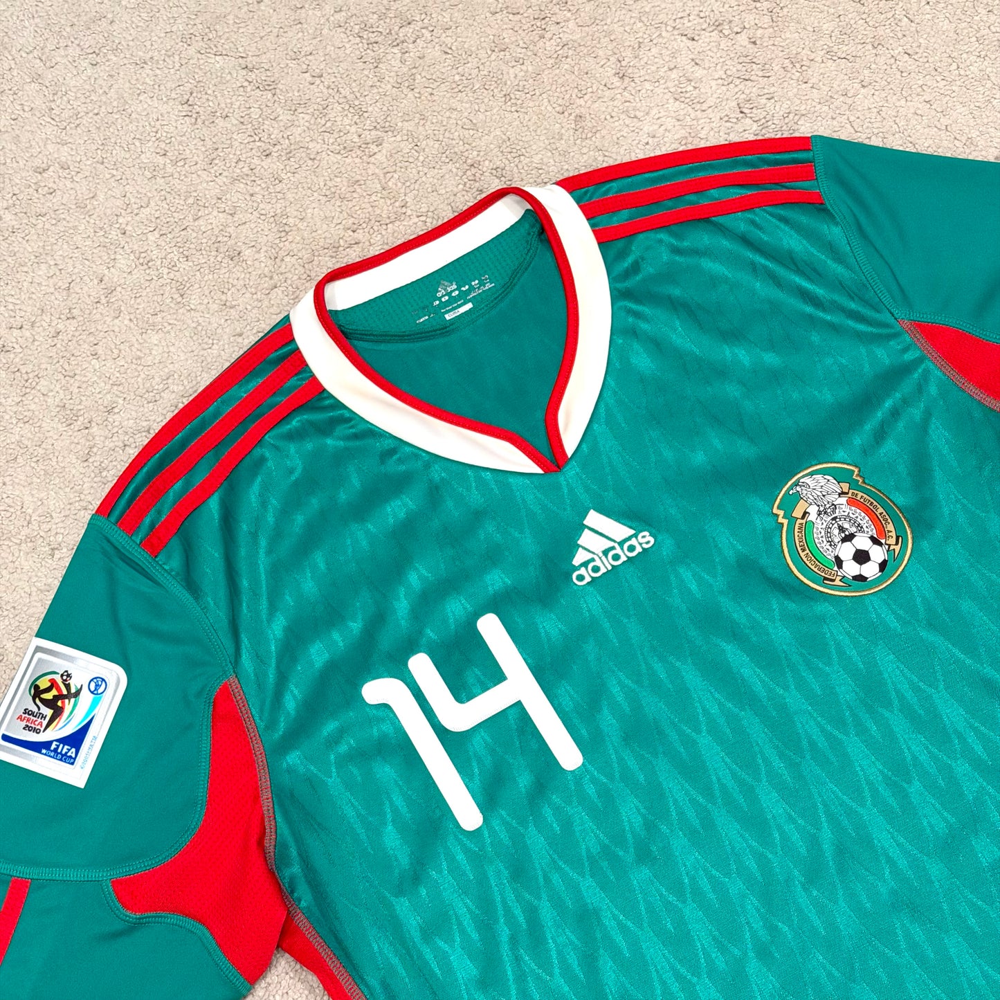 Mexico 2010 World Cup home x Chicharito Hernandez #14 (L)